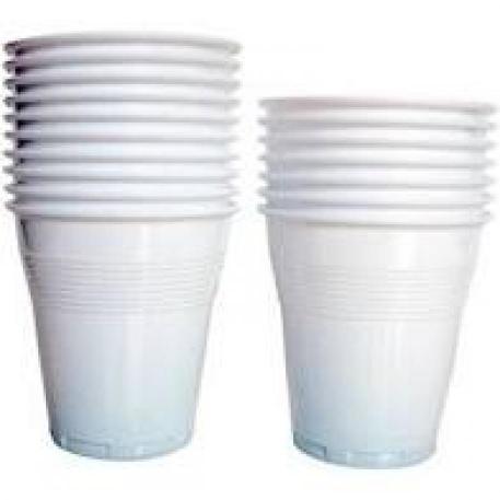 VASO PLASTICO BLANCO 110 CC. X 25