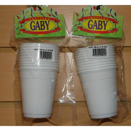 VASO 180CC BLANCO X10