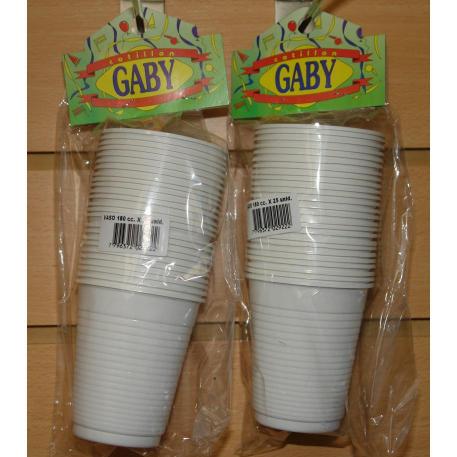 VASO 180CC BLANCO X25