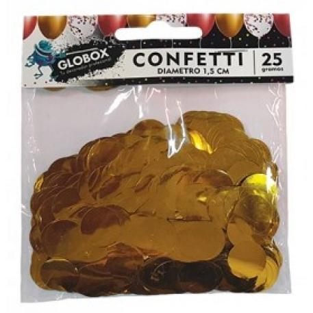 CONFETTI 1,5CM 2 PACK X20 - DORADO