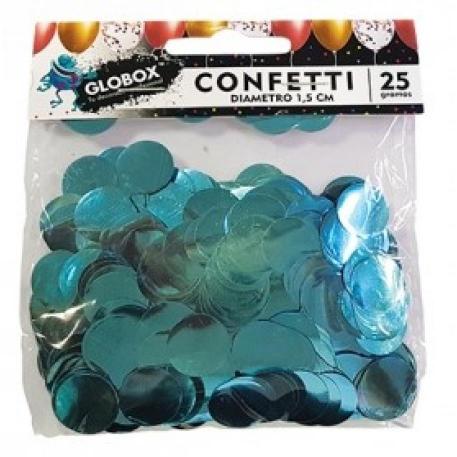 CONFETTI 1,5CM 2 PACK X20 - CELESTE