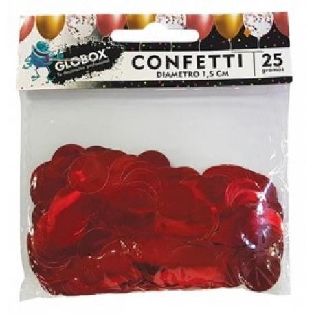 CONFETTI 1,5CM 2 PACK X20 - ROJO