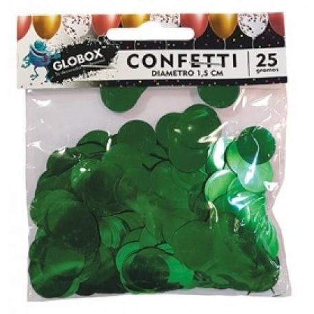 CONFETTI 1,5CM 2 PACK X20 - VERDE