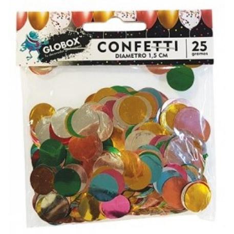 CONFETTI 1,5CM 2 PACK X20 - MULTICOLOR