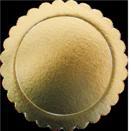 DISCO SOL DORADO LAMINADO 20 CM X10