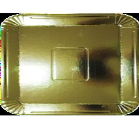 BANDEJA DORADA LAMINADA Nº8 18X26 X10