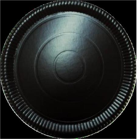 PLATO NEGRO LAMINADO Nº5 33 CM X10