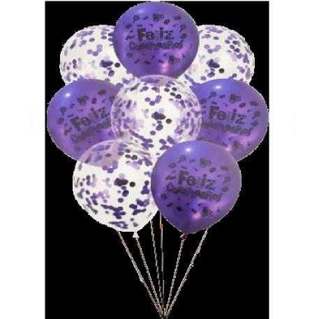 SET GLOBOS 8 PIEZAS CHROME/CONF FC VIO