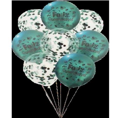SET GLOBOS 8 PIEZAS CHROME/CONF FC VE