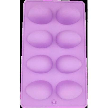 MOLDE SILICONA PLACA 8 HUEVOS LISO