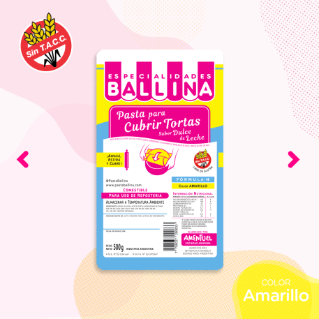 BALLINA COLOR AMARILLO X500GR