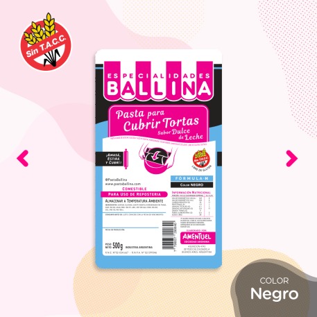 BALLINA COLOR NEGRO X500GR