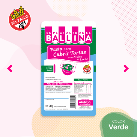 BALLINA COLOR VERDE X500GR