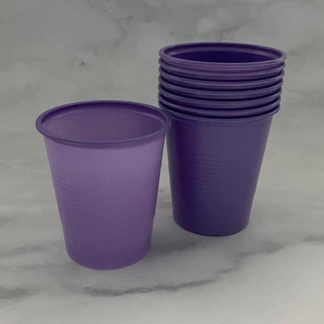 VASO PLASTICO 180 CC. VIOLETA X 25