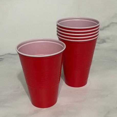 VASO AMERICANO 500 cc. ROJO X 25