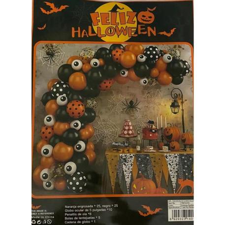 SET GLOBOS HALLOWEEN OJOS