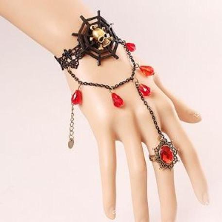 BRAZALETE PIRATA ANILLO Y RUBIES