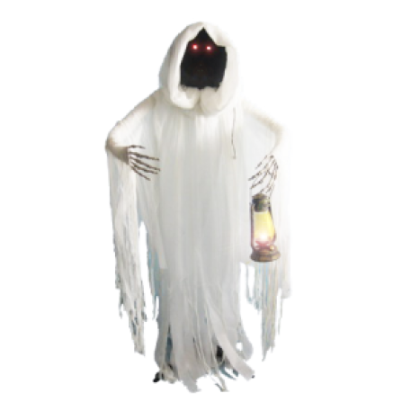 FANTASMA CON LAMPARA LUMINOSO LED 153CM