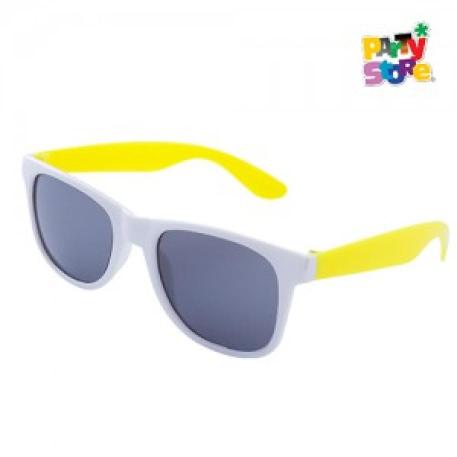 LENTES BICOLOR AMARILLO y BLANCO