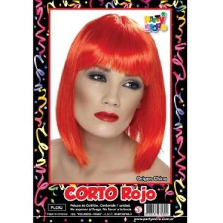 PELUCA CORTO ROJO