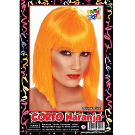 PELUCA CORTO NARANJA