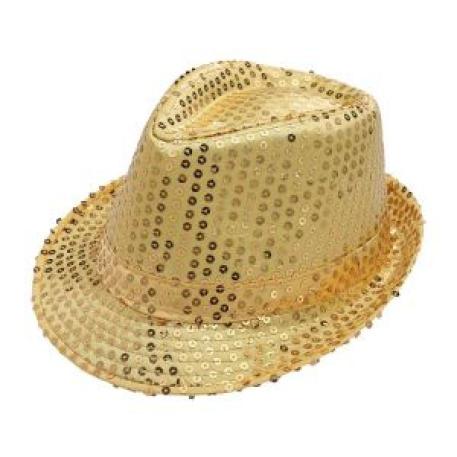 GORRO FUNYI LENTEJUELA DORADO