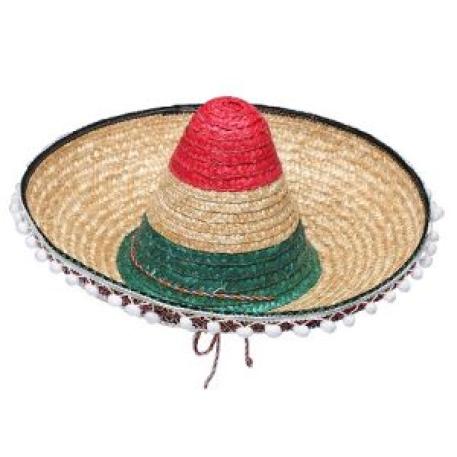 GORRO BANDERA MEXICO C/BORLAS