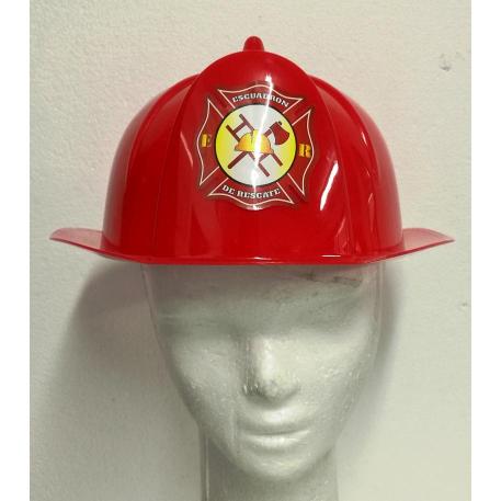 CASCO BOMBERO PLASTICO DURO