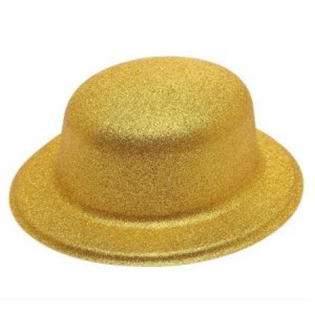 GORRO BOMBIN GLITTER DORADO