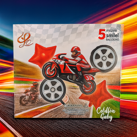 KIT GLOBOS MOTOS 5 PIEZAS