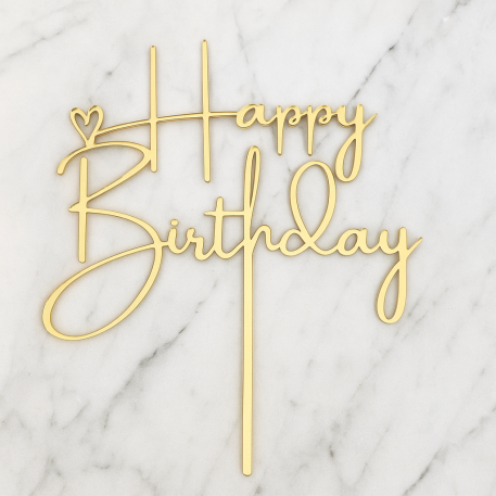 TOPPER HAPPY BIRTHDAY ACRILICO