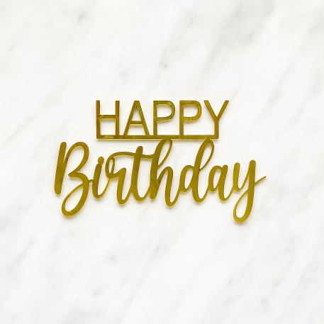 TOPPER HAPPY BIRTHDAY FRONTAL ACRILICO