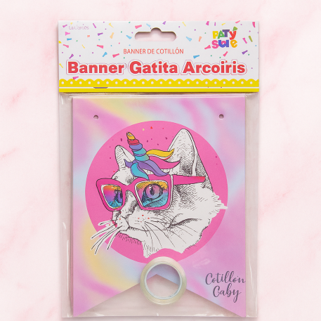 BANNER *GATITA ARCOIRIS* 