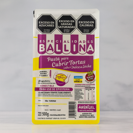 PASTA P/CUBRIR TORTA c AMARILLO 500 Gr.