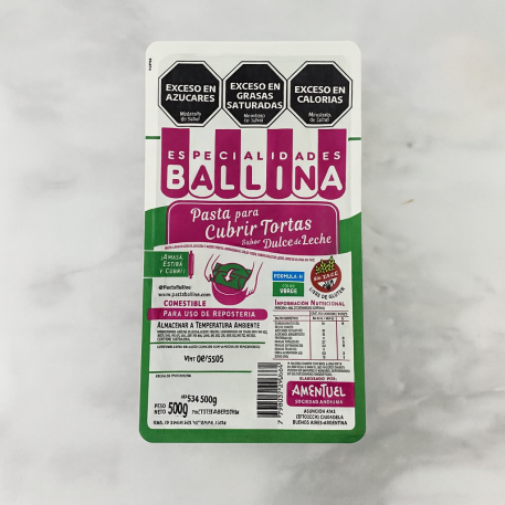 PASTA P/CUBRIR TORTA c VERDE 500 Gr.