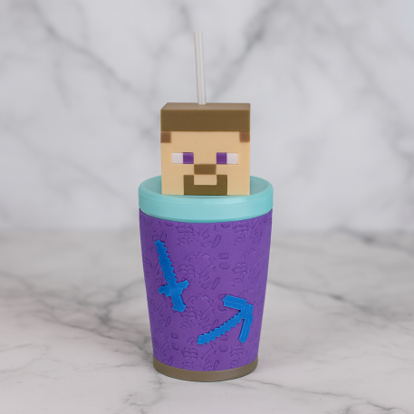 VASO IMPRESO EN 3D MINECRAFT