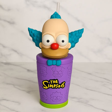 VASO IMPRESO EN 3D KRUSTY EL PAYASO