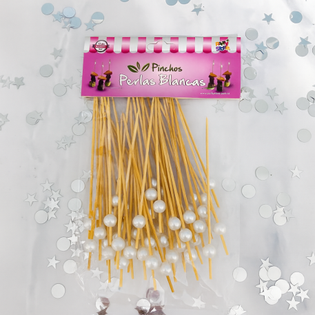 PINCHE PERLA BLANCA 12CM X50